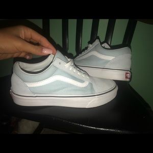Women’s baby blue Vans